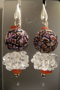 Boucles d'oreilles nid.